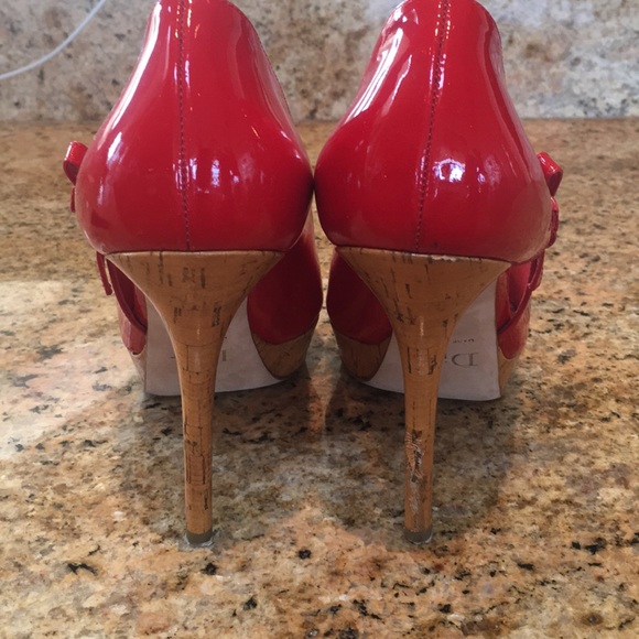 Dior Red Patent Leather High Heels - Picture 4 of 8